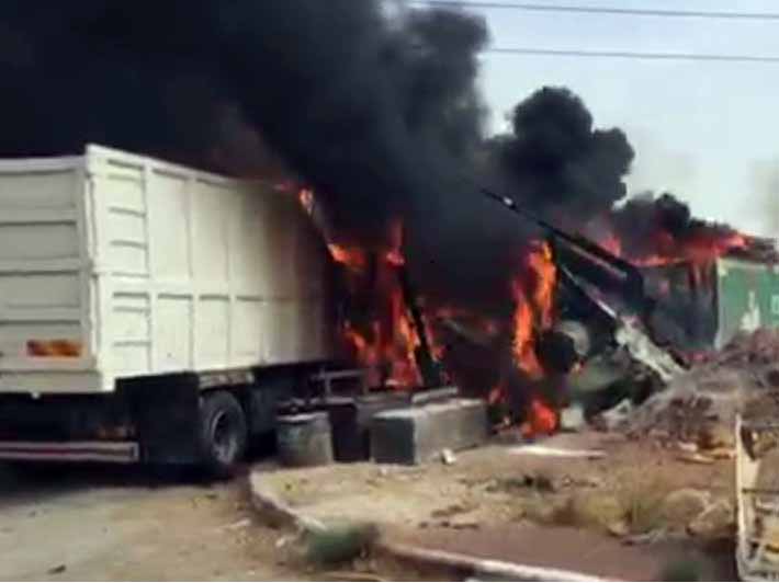 שריפה במפעל באזה"ת בבית שאן: במקום נפגעים קשה מכוויות שריפה במפעל באזה"ת בבית שאן: במקום נפגעים קשה מכוויות