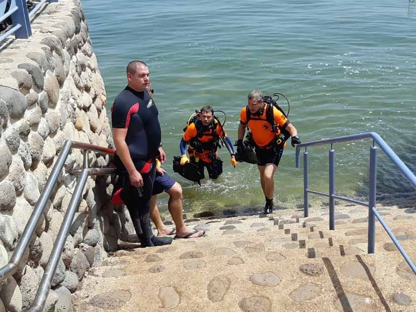צוללני המשטרה.צילום דוברות המשטרה