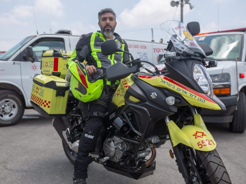 אופנוע כבד מצטרף למגן דוד אדום במגדל העמק אופנוע כבד מצטרף למגן דוד אדום במגדל העמק