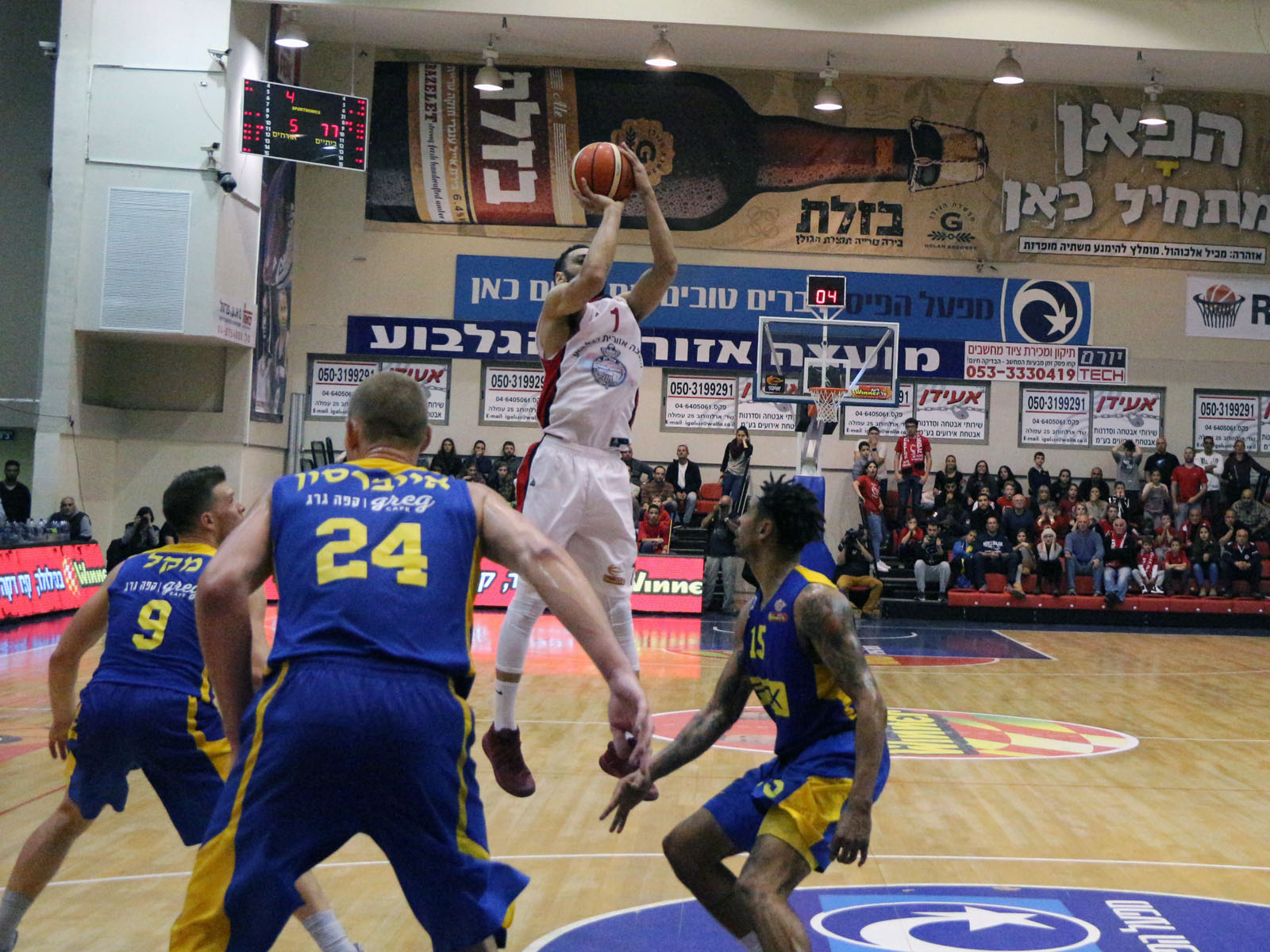 סיגרס שוב הצטיין מול מכבי תל אביב