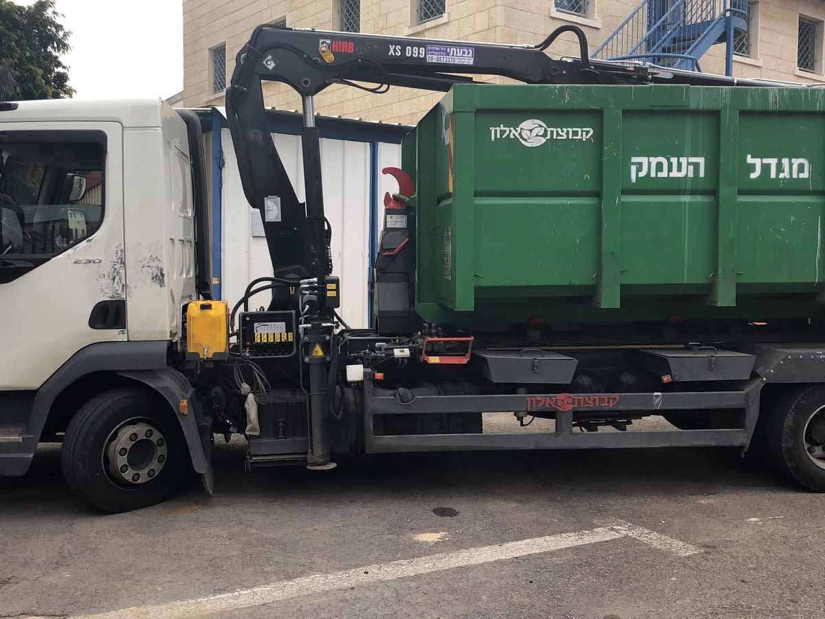 המשאית שנגנבה מעיריית מגדל העמק ונתפסה