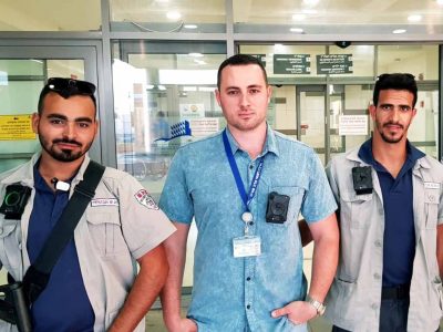 מצלמות גוף למאבטחים במרכז רפואי פוריה