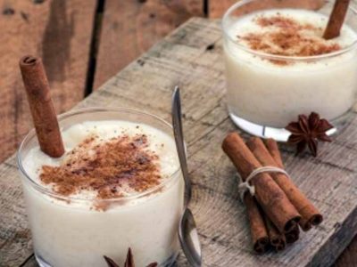 קינוח פודינג אורז ופקאנים אישי פרווה חגיגי