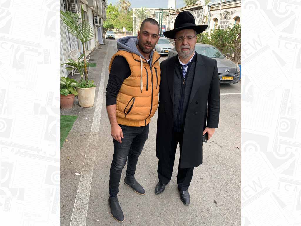 האוהד המושבע של הפועל עפולה עומרי זריהן קיבל ברכה מהרב לסרי