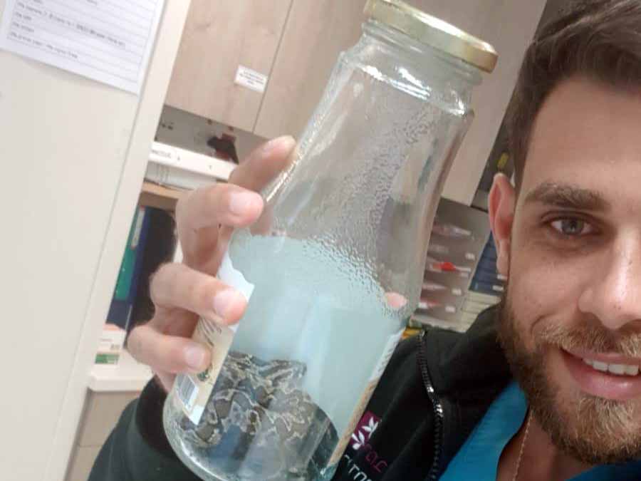 האח חאלד ממיון רמב"ם עם הצפע