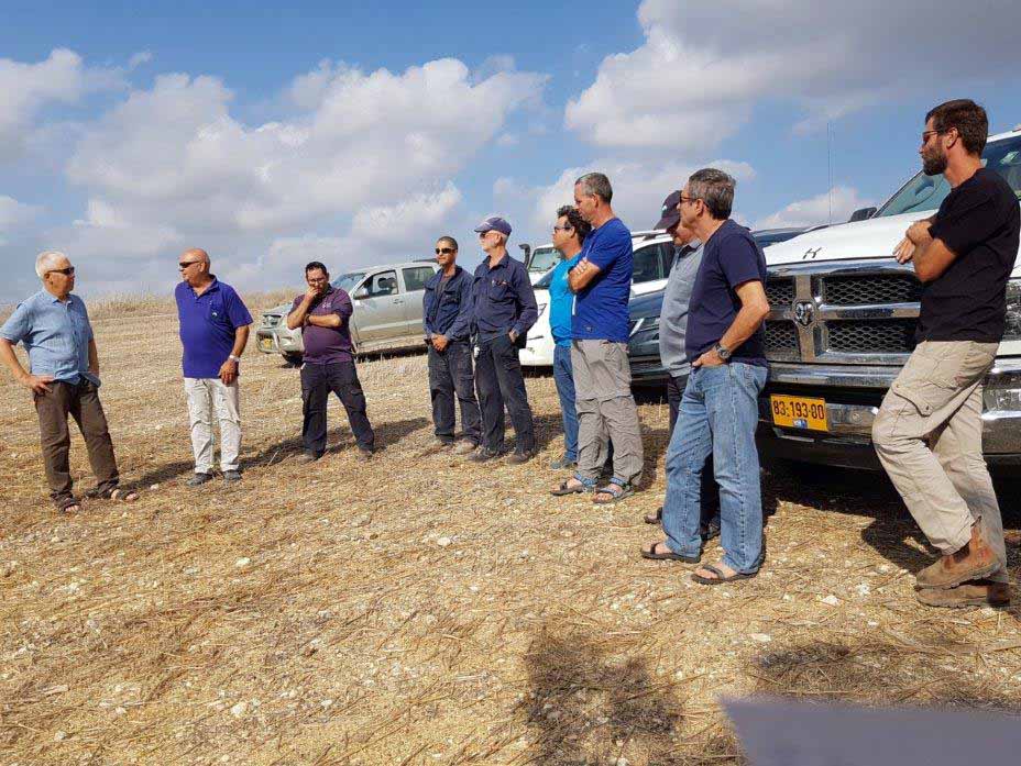 סיור בשטח הפרוייקט: נציגי יישובי ההר של המועצה מגלעד, דליה, רמת השופט, רמות מנשה, עין השופט ואליקים