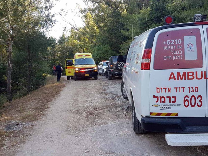 רוכב אופניים התמוטט במהלך רכיבה ביער הזורע רוכב אופניים התמוטט במהלך רכיבה ביער הזורע