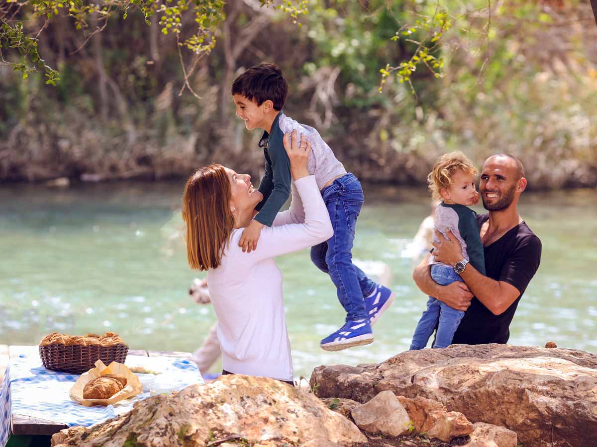 חגיגה רטובה בפארק המעיינות. צילום: ארז ביט