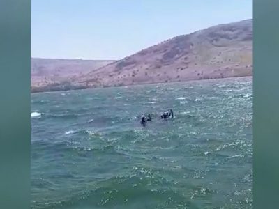 ערנות מנעה אסון גדול בכינרת: אב ובנותיו חולצו לאחר שנפלו מאופנוע ים