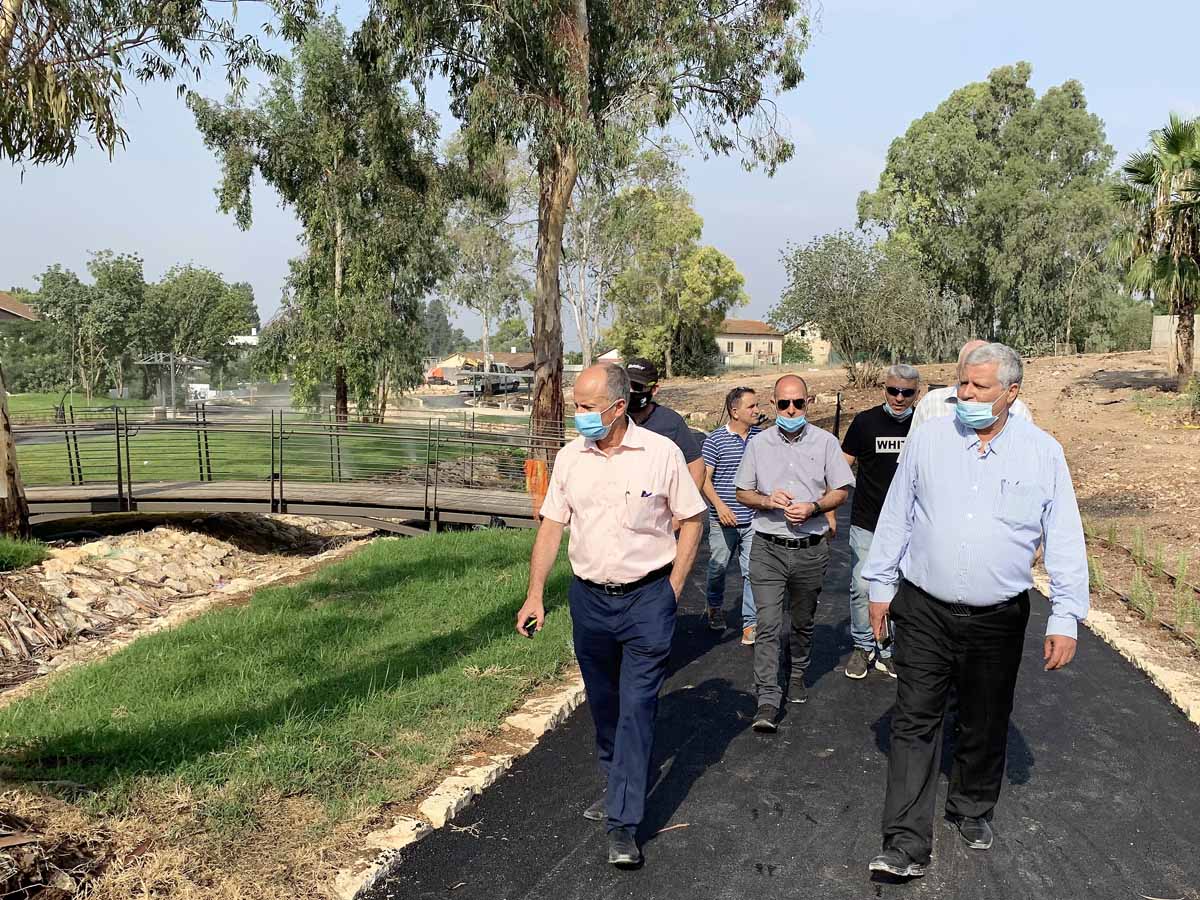 אבי אלקבץ ראש עיריית עפולה בסיור במקום