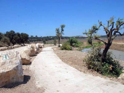 נחל ציפורי: קק"ל החלה לסלול מקטע נוסף בטיילת