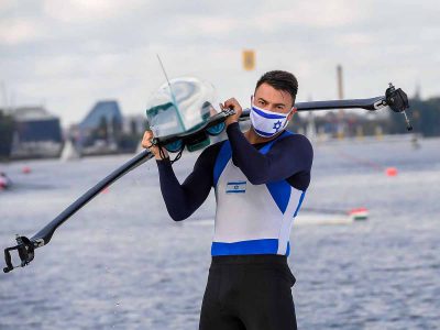 כבוד: החותר דני פרידמן מעפולה סיים במקום התשיעי באליפות אירופה