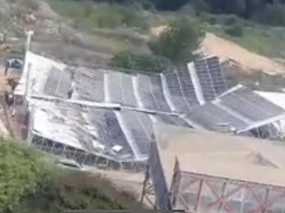 מסוכן: סככה קרסה בבית הספר כדורי