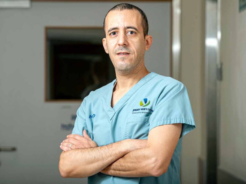 לתפארת מדינת ישראל: מדליק משואה מהמרכז הרפואי העמק בעפולה לתפארת מדינת ישראל: מדליק משואה מהמרכז הרפואי העמק בעפולה