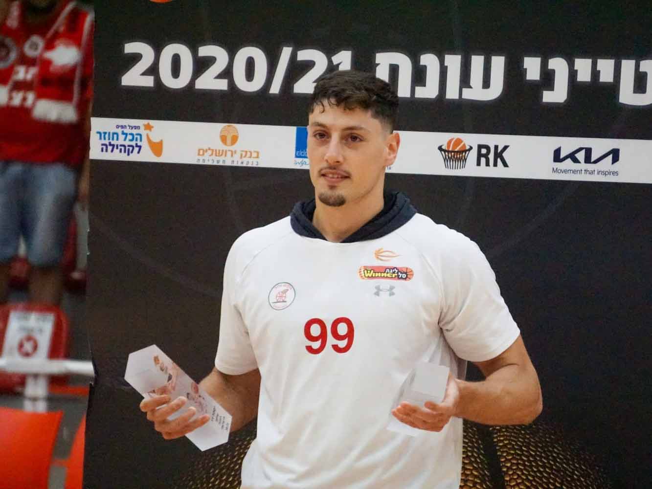 יפתח זיו. הוכתר כמצטיין של העונה ושחקן חמישיית העונה