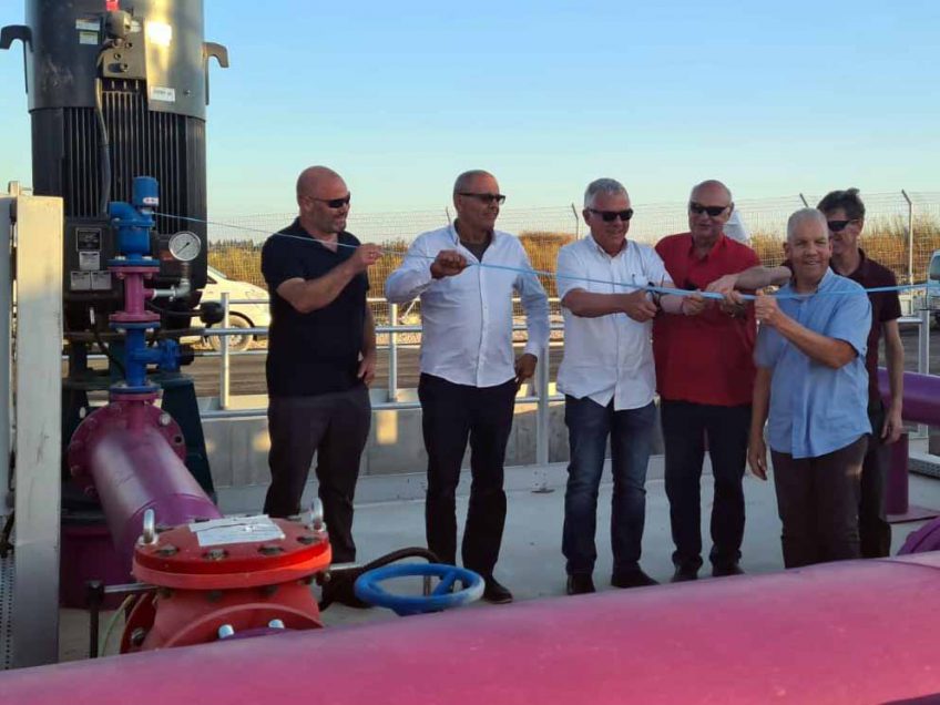 מגידו: נחנך מפעל השבת המים במועצה מגידו: נחנך מפעל השבת המים במועצה