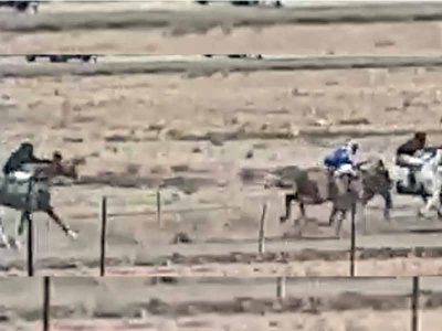 נחשף באקראי מירוץ סוסים בלתי חוקי בעמק עם קהל רב, למטרות הימורים