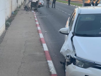 טרגדיה בעפולה: סב שנהג בקלנועית נהרג בתאונת דרכים בזמן שנסע עם נכדתו