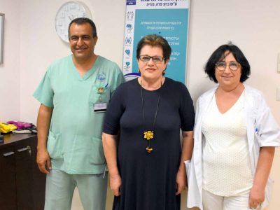 מכל הלב: תרמה מכשיר אולטרה סאונד למחלקה בה אושפז בעלה