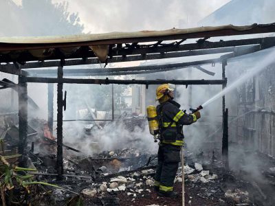 עפולה: נפגע קל בשריפה בשכונת גבעת המורה