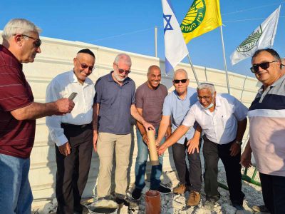 מגידו: הונחה אבן פינה להרחבת מושב עין העמק