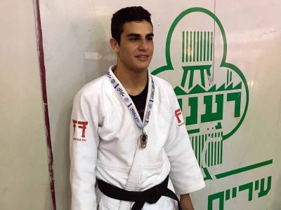 כבוד: מדליית ארד לאיתמר בן משה באליפות ישראל בג'ודו