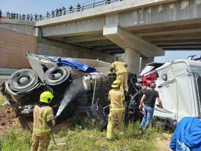 טרגדיה: משאית נפלה ממחלף נצרת לכביש 79 – הנהג נהרג